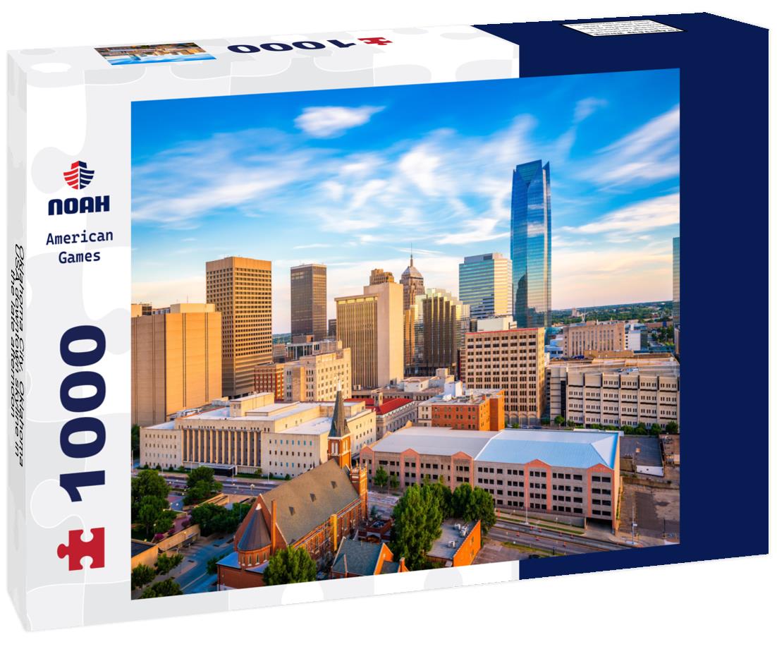 Noah Jigsaw Puzzle Oklahoma City, Oklahoma, USA downtown skyline in the late afternoon 1000 pieces