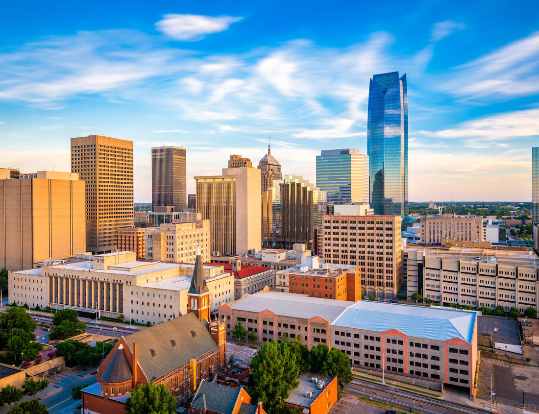 Noah Jigsaw Puzzle Oklahoma City, Oklahoma, USA downtown skyline in the late afternoon 1000 pieces