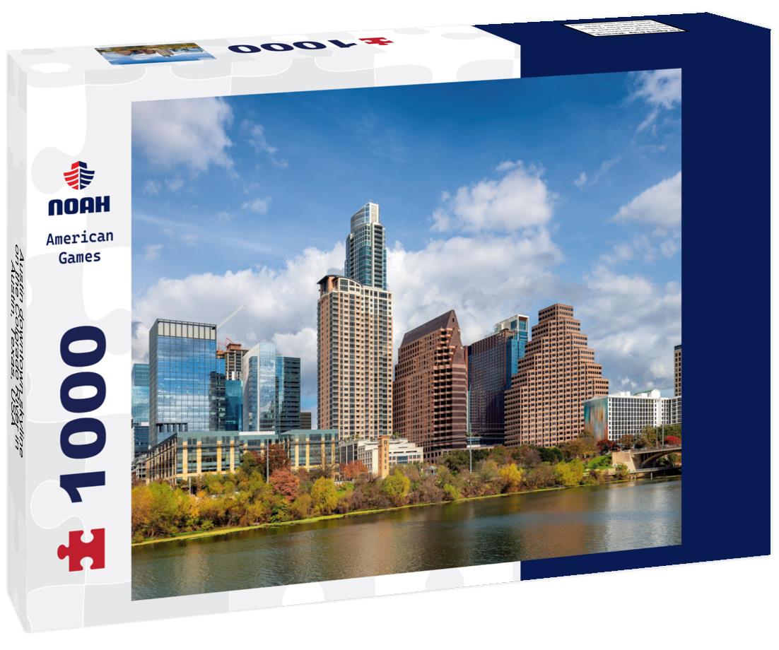 Noah Jigsaw Puzzle Austin downtown skyline on the Colorado River in Austin, Texas, USA 1000 pieces