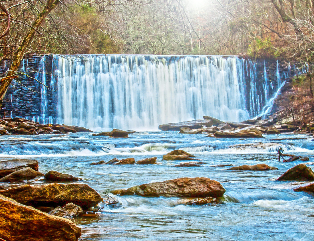 Noah Jigsaw Puzzle Die Blaue Mauer befindet sich im Old Mills State Park in Roswell, GA 1000 pieces