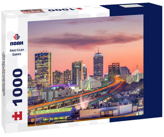 Noah Jigsaw Puzzle Boston, Massachusetts, USA skyline with bridges and highways at dusk 1000 pieces