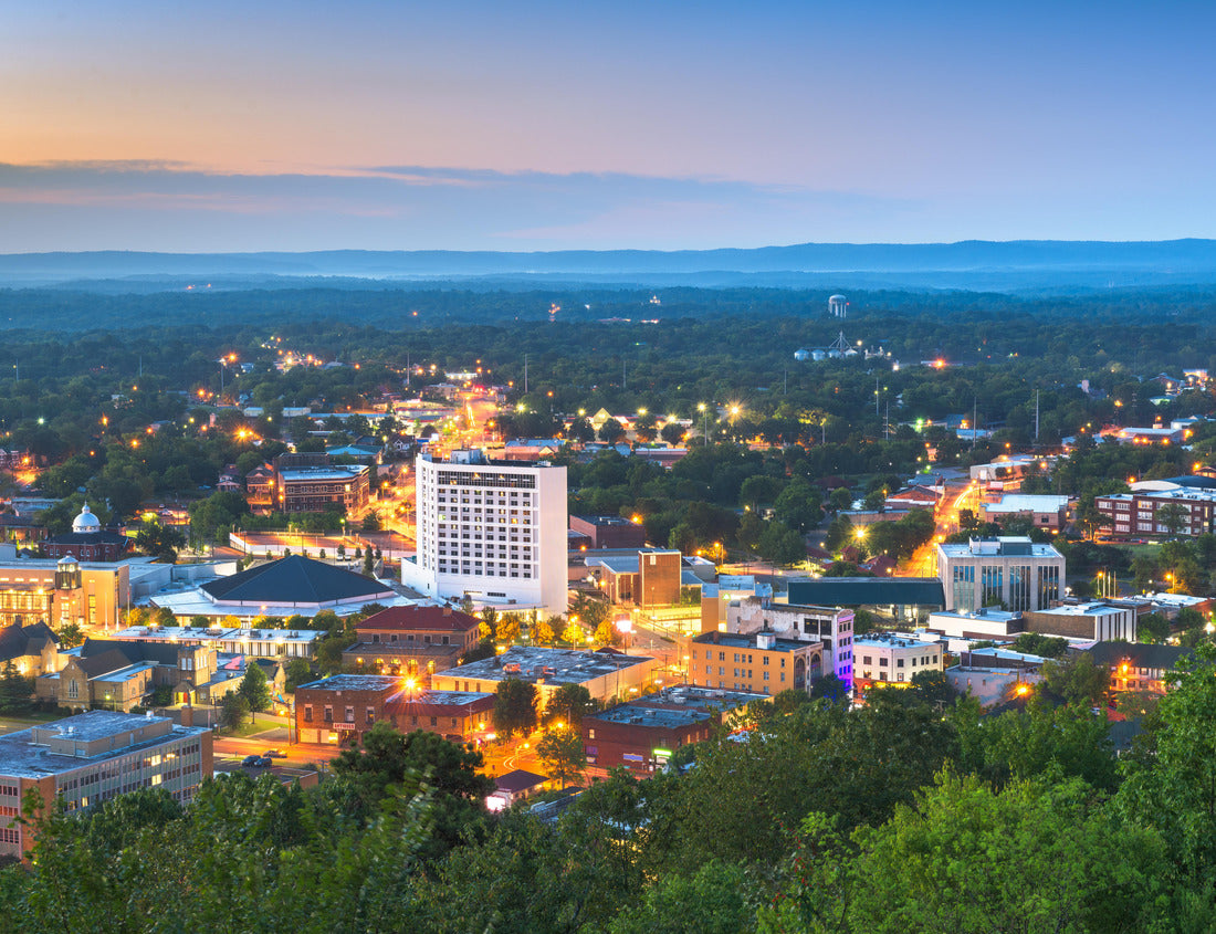 Noah Jigsaw Puzzle Hot Springs, Arkansas, USA City Skyline von oben bei Morgendämmerung 1000 pieces
