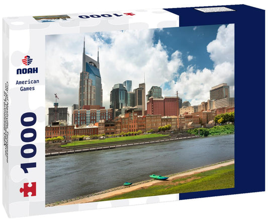 Noah Jigsaw Puzzle City of Nashville Tennessee on the Cumberland River in Tennessee USA 1000 pieces