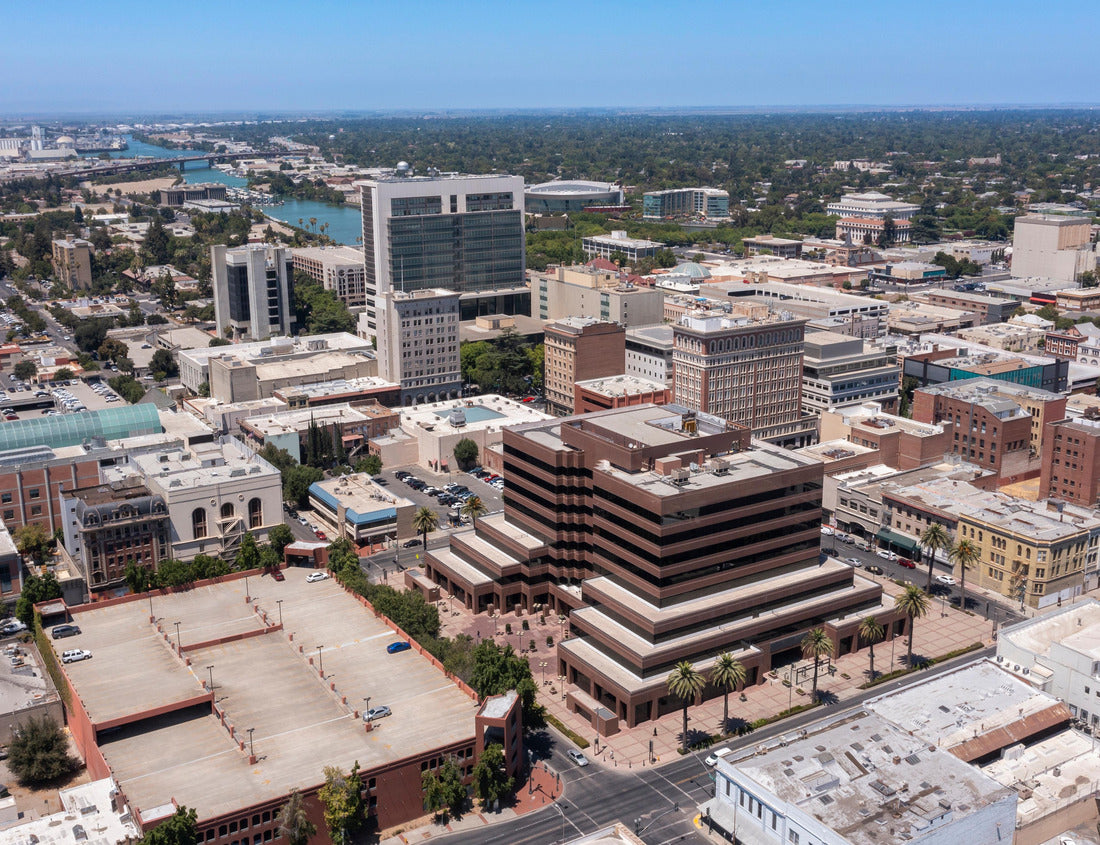 Noah Jigsaw Puzzle Daytime view of the downtown city center of Stockton, California, USA 1000 pieces