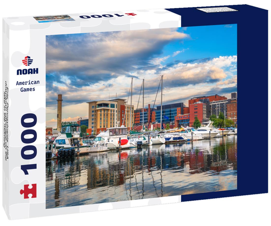 Noah Jigsaw Puzzle Erie, Pennsylvania, USA downtown cityscape on the lake in the morning 1000 pieces