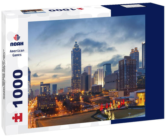 Noah Jigsaw Puzzle City of Atlanta. Panoramic image of the Atlanta skyline during sunrise 1000 pieces
