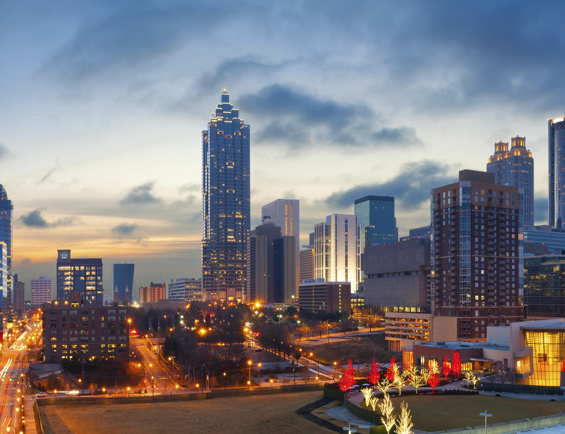 Noah Jigsaw Puzzle City of Atlanta. Panoramic image of the Atlanta skyline during sunrise 1000 pieces
