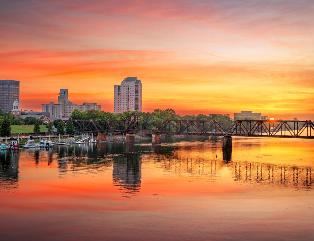Noah Jigsaw Puzzle Augusta, Georgia, USA downtown skyline on the Savannah River at sunset 1000 pieces