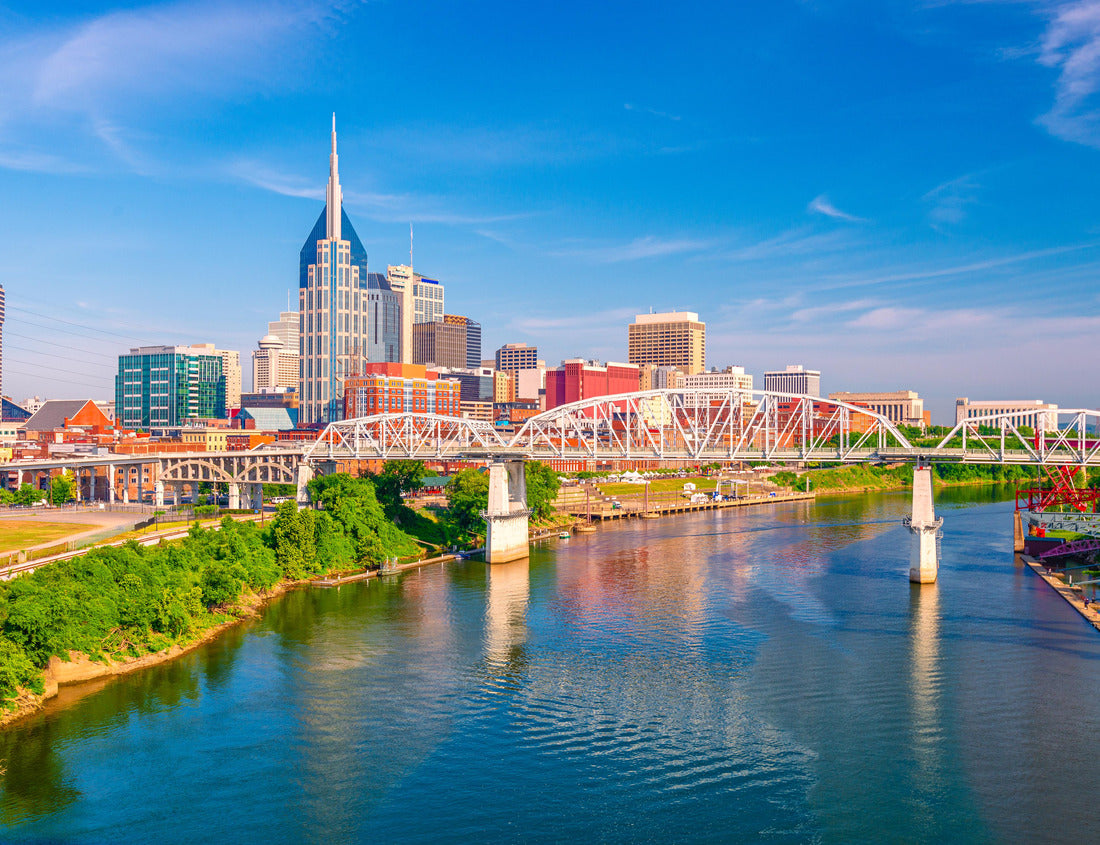 Noah Jigsaw Puzzle Nashville, Tennessee, USA downtown city skyline on the Cumberland River 1000 pieces