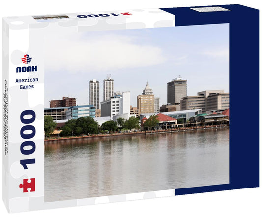 Noah Jigsaw Puzzle A view of the skyline of Peoria, Illinois from across the Illinois River 1000 pieces