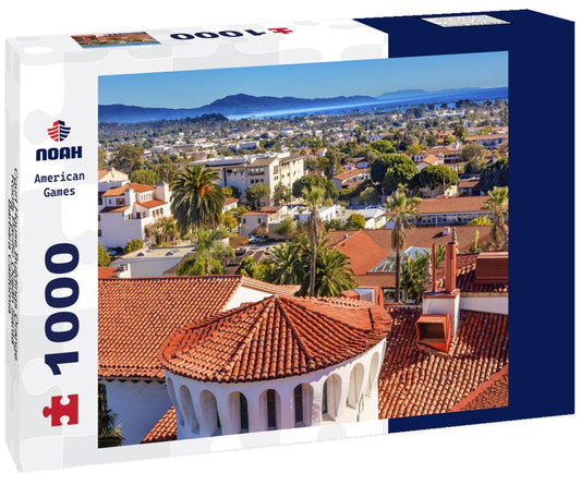 Noah Jigsaw Puzzle Court House Buildings Orange Roofs Pacific Ocean Santa Barbara California 1000 pieces