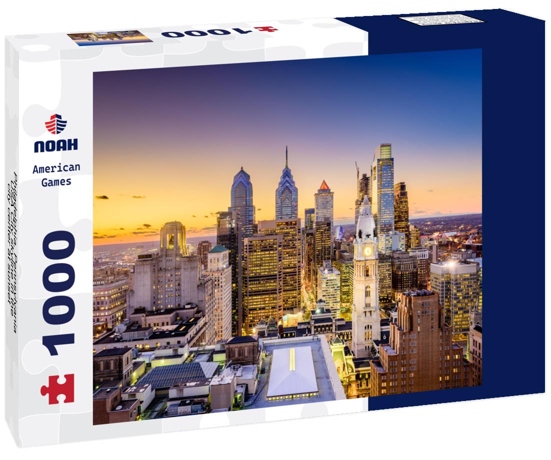 Noah Jigsaw Puzzle Philadelphia, Pennsylvania, USA City skyline in the city center at sunset 1000 pieces