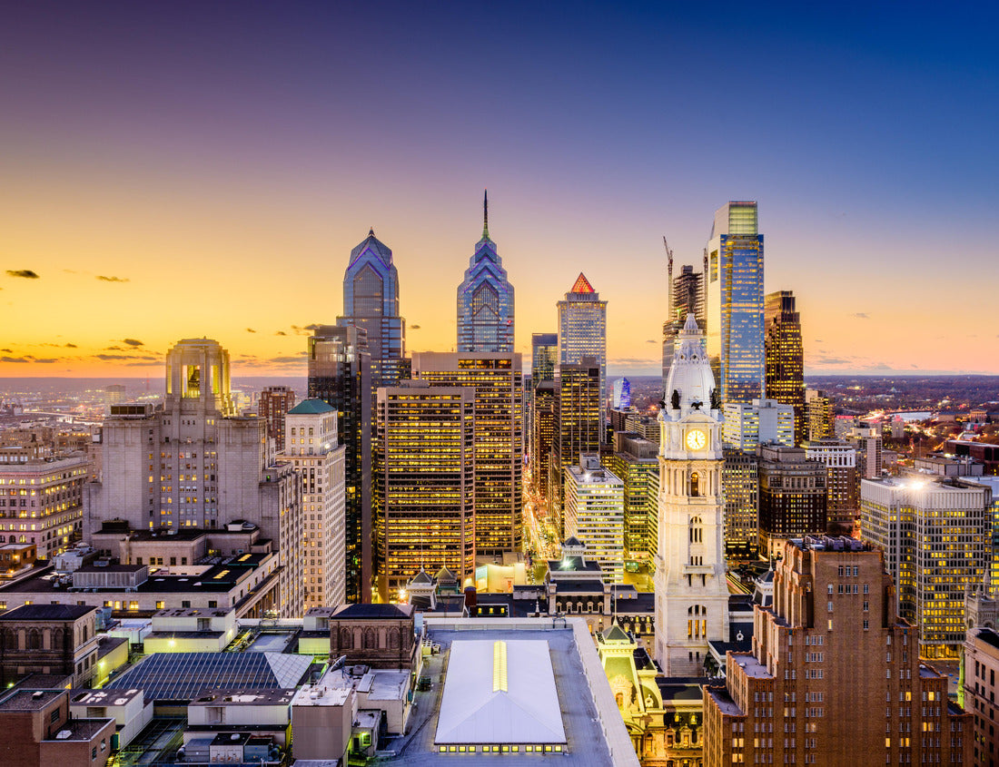 Noah Jigsaw Puzzle Philadelphia, Pennsylvania, USA City skyline in the city center at sunset 1000 pieces