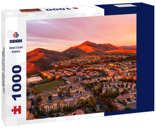 Noah Jigsaw Puzzle Eastlake Chula Vista in San Diego County. San Miguel Mountain in distance 1000 pieces