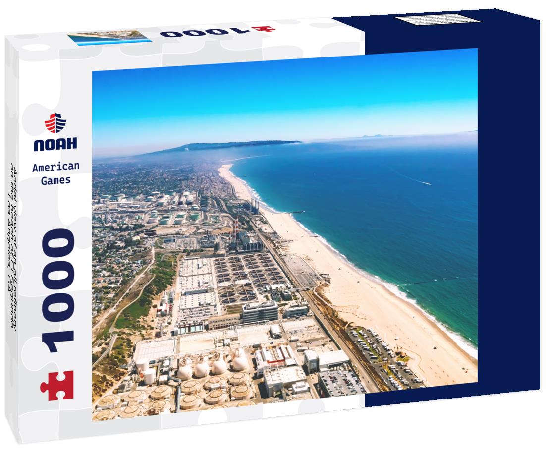 Noah Jigsaw Puzzle Aerial view of an oil refinery on the beach of El Segundo, Los Angeles, CA 1000 pieces