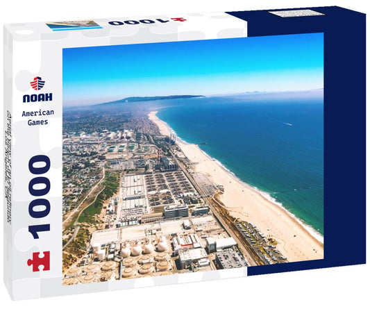 Noah Jigsaw Puzzle Aerial view of an oil refinery on the beach of El Segundo, Los Angeles, CA 1000 pieces