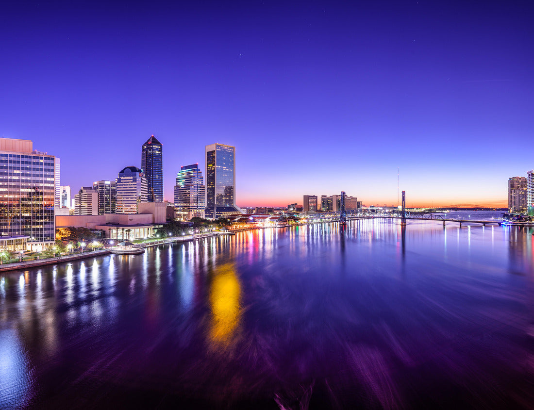 Noah Jigsaw Puzzle Jacksonville, Florida, USA City skyline panorama on St. Johns River at dawn 1000 pieces