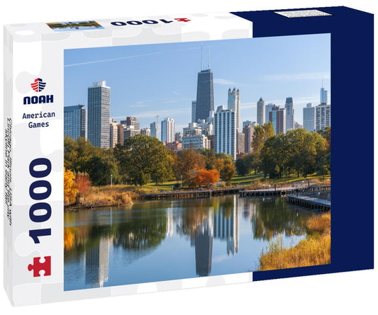 Noah Jigsaw Puzzle Chicago, Illinois, USA with Lincoln Park and the city skyline in early fall 1000 pieces