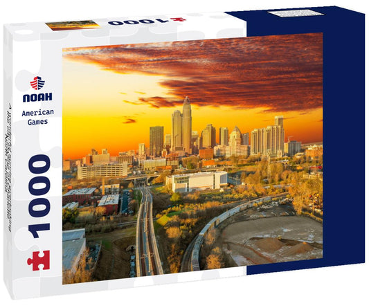 Noah Jigsaw Puzzle A wonderful sunrise overlooking the city skyline of Charlotte North Carolina 1000 pieces