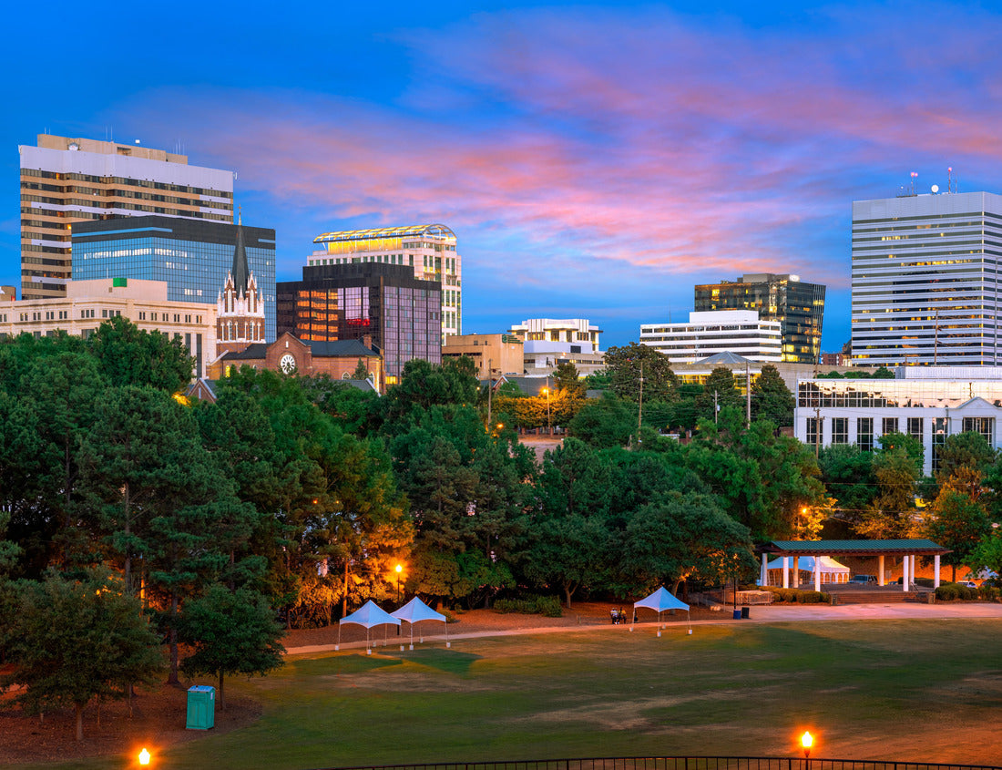 Noah Jigsaw Puzzle Columbia, South Carolina, USA downtown city skyline from Finlay Park at dusk 1000 pieces