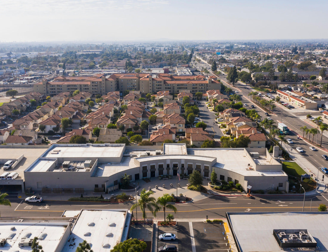Noah Jigsaw Puzzle Daytime aerial view of the dense urban core of downtown Stanton, California, USA 1000 pieces