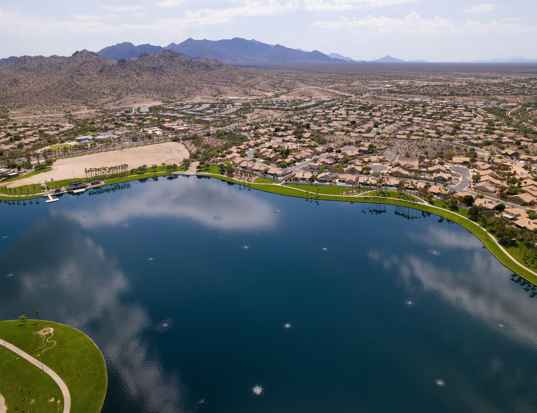 Noah Jigsaw Puzzle Luftbild von North Lake and Goodyear, Arizona Cityscape mit Bergen im Hintergrund 1000 pieces
