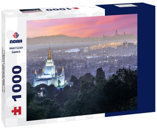 Noah Jigsaw Puzzle Oakland Temple and City from Oakland Hills. Oakland, Alameda County, California, USA 1000 pieces