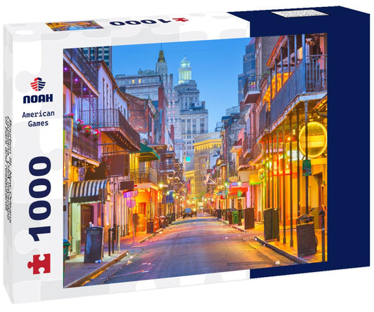 Noah Jigsaw Puzzle Bourbon St, New Orleans, Louisiana, USA cityscape of bars and restaurants at twilight 1000 pieces