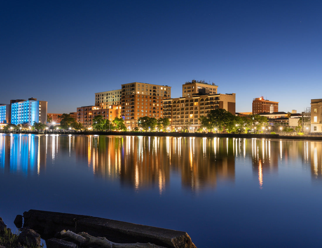 Noah Jigsaw Puzzle Wilmington, North Carolina, USA Downtown city skyline on the Cape Fear River at night 1000 pieces