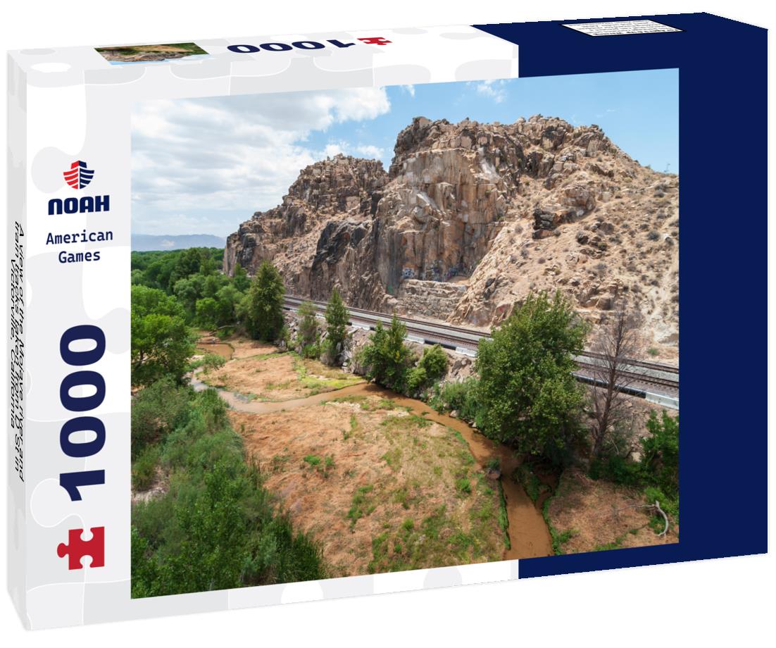 Noah Jigsaw Puzzle A view of the Mojave river and train tracks taken from D St in Victorville, California 1000 pieces