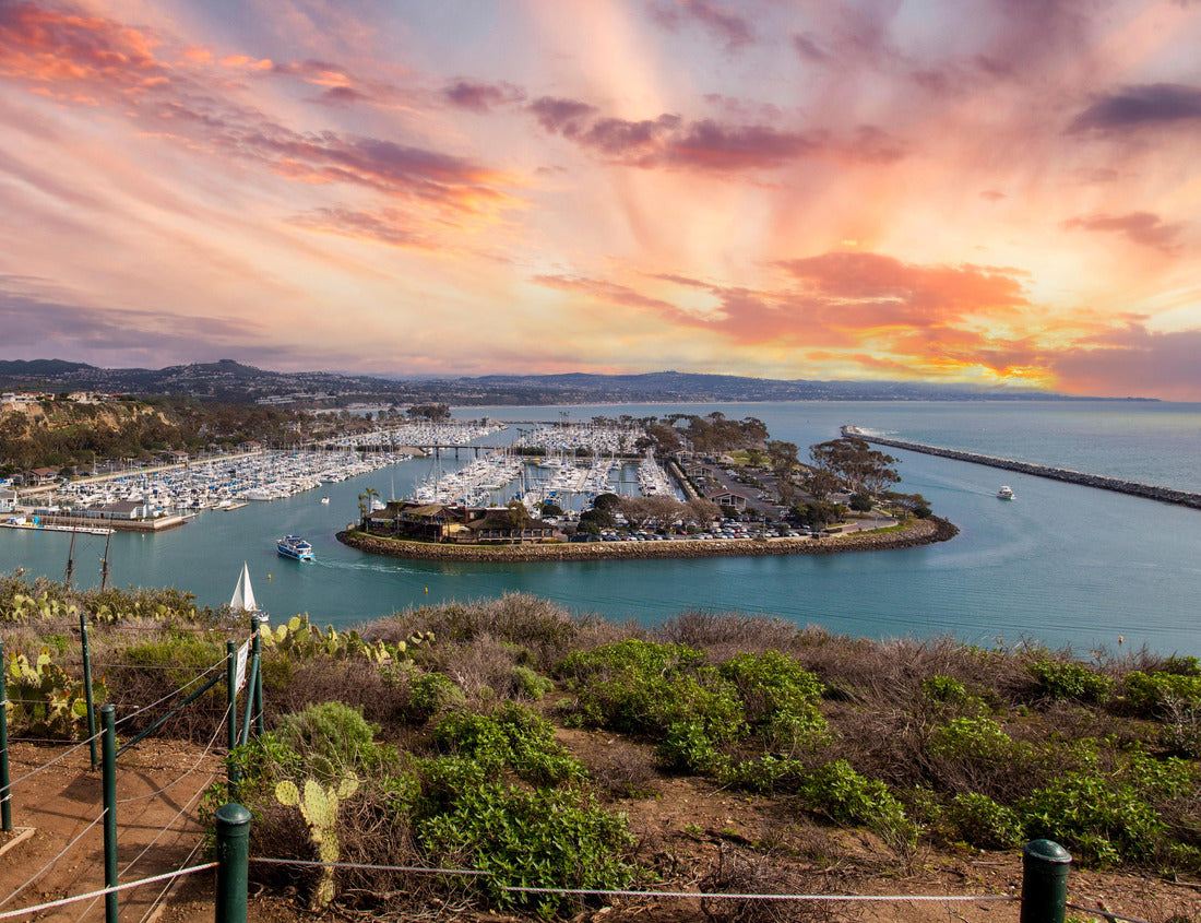 Noah Jigsaw Puzzle Dana Point Harbor from the hiking path above in Southern California, USA on a sunny day 1000 pieces
