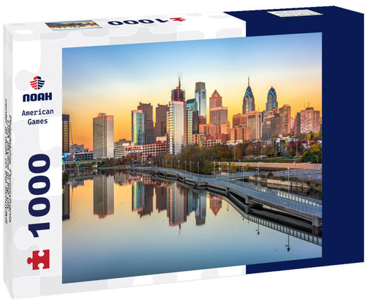 Noah Jigsaw Puzzle Philadelphia, Pennsylvania, USA Skyline in the city center at dusk on the Schuylkill River 1000 pieces