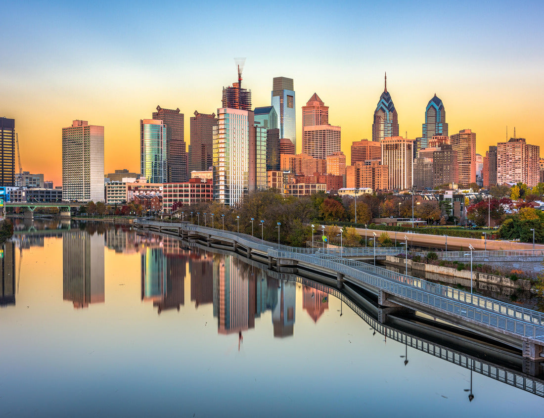 Noah Jigsaw Puzzle Philadelphia, Pennsylvania, USA Skyline in the city center at dusk on the Schuylkill River 1000 pieces