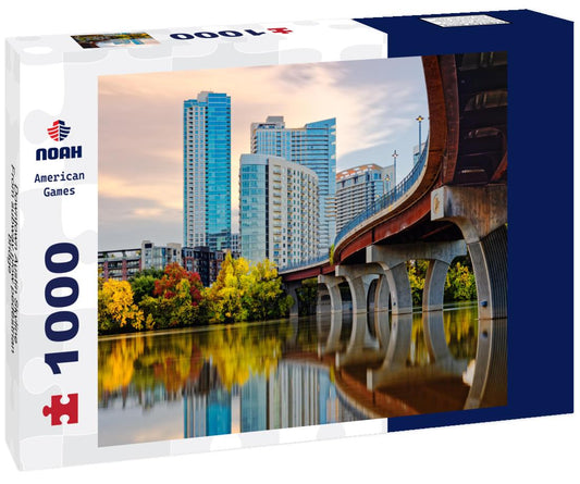 Noah Jigsaw Puzzle Downtown Austin Skyline From subway plow pedestrian bridge - Lady Bird Lake - Austin Texas 1000 pieces