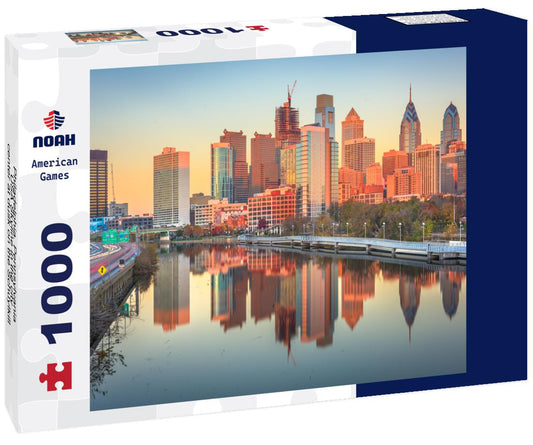 Noah Jigsaw Puzzle Philadelphia, Pennsylvania, USA Skyline in the city center at dusk on the Schuylkill River 1000 pieces