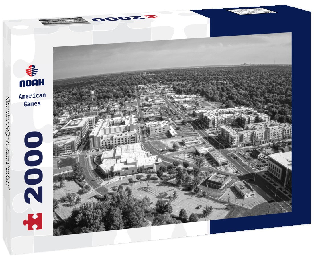 Overland Park, a suburb of Kansas City 2000pc PuzzleBlack and White