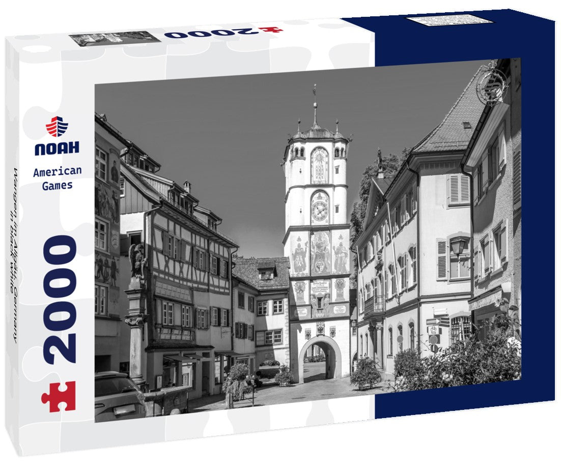 Noah Jigsaw Puzzle Wangen im Allgäu, Germany in black white 2000 pieces