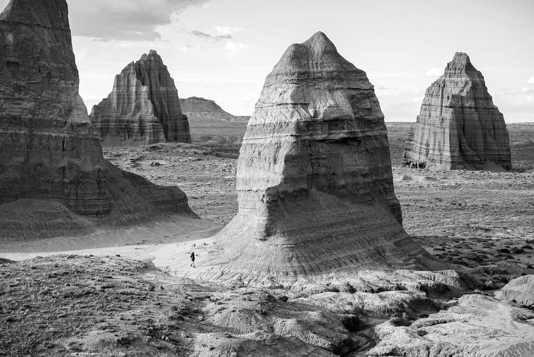 Noah Jigsaw Puzzle Cathedral Valley in Capitol Reef National Park in black white 2000 pieces