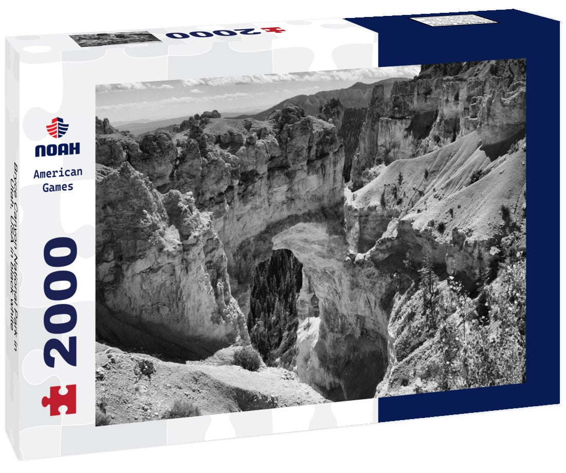 Noah Jigsaw Puzzle Bryce Canyon National Park in Utah, USA in black white 2000 pieces