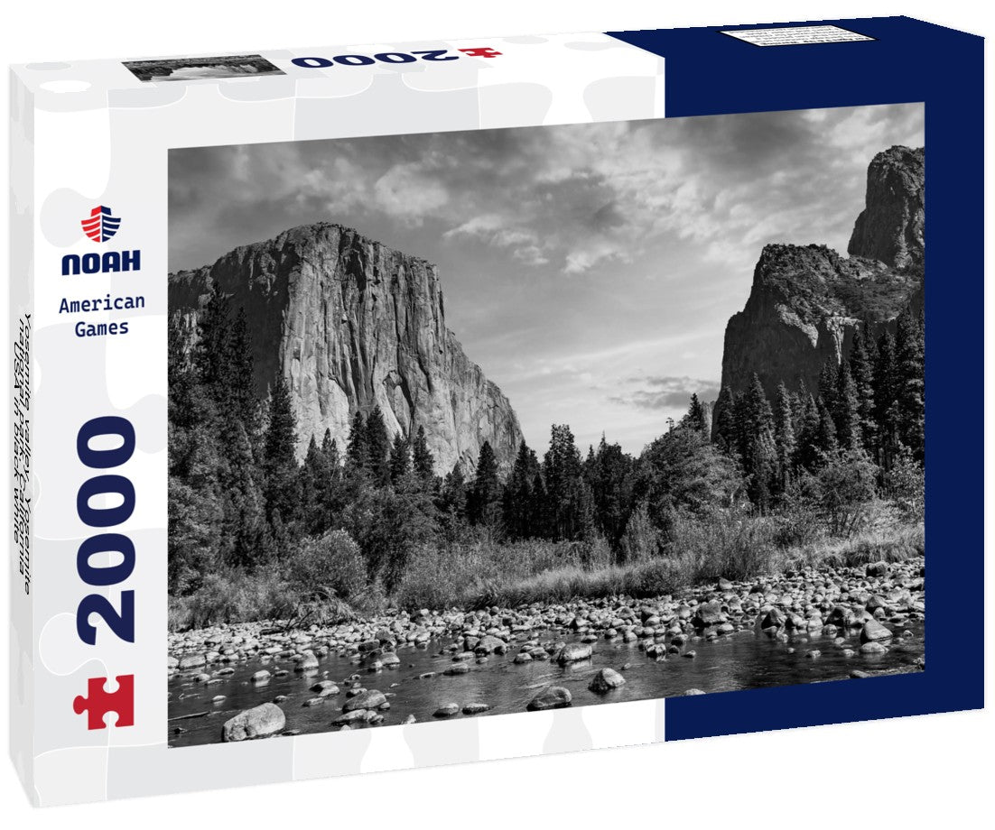 Yosemite valley, Yosemite national park, California, USA 2000pc PuzzleBlack and White