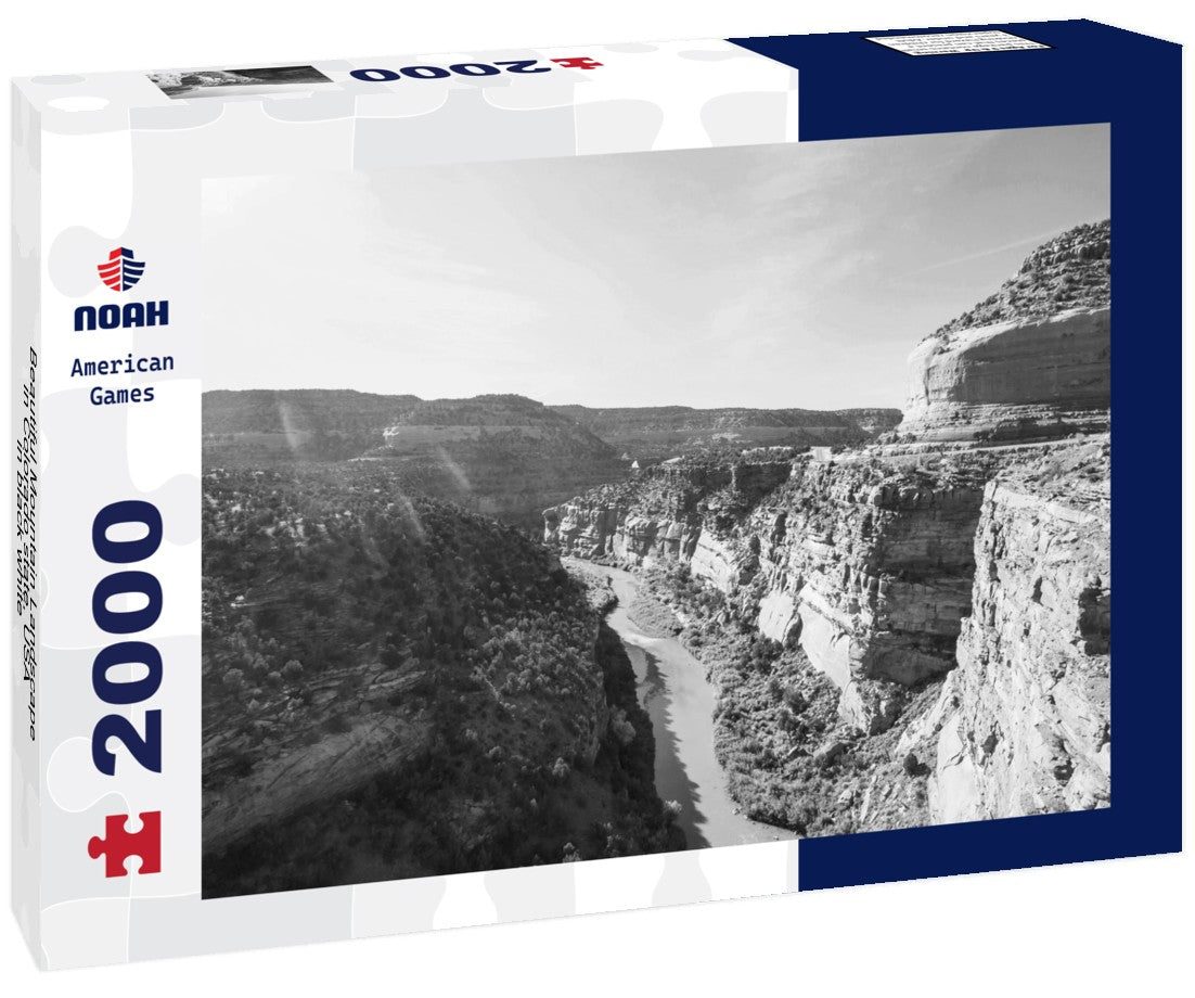 Beautiful Mountain Landscape in Colorado state, USA 2000pc PuzzleBlack and White