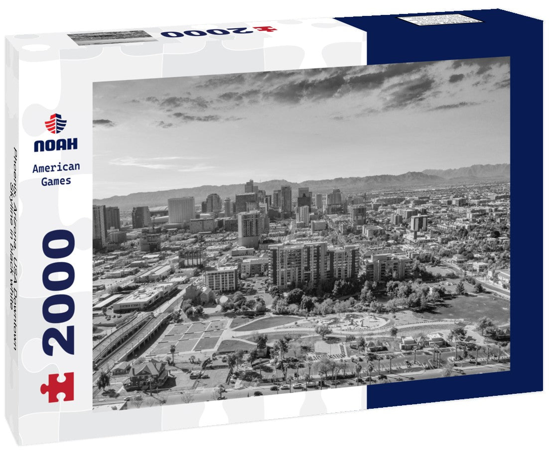 Phoenix, Arizona, USA Downtown Skyline 2000pc PuzzleBlack and White