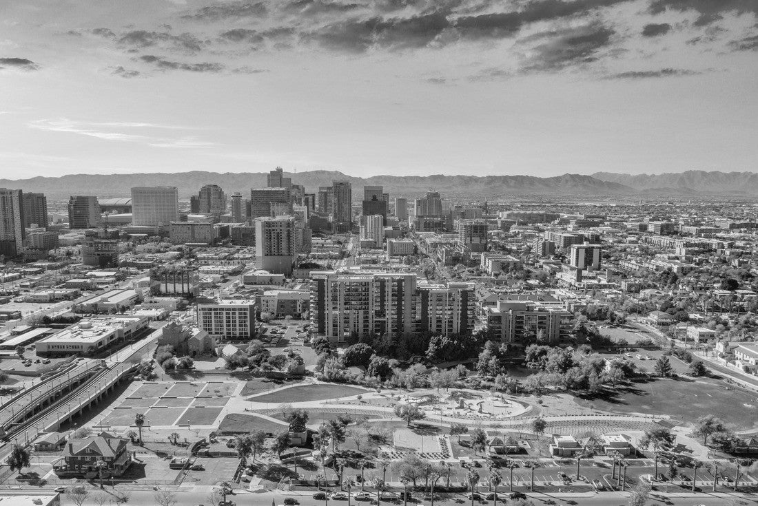 Phoenix, Arizona, USA Downtown Skyline 2000pc PuzzleBlack and White
