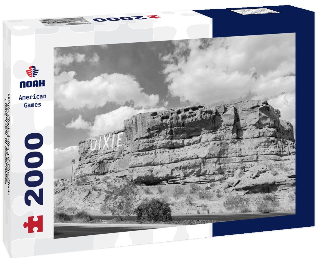 White Dixie letter of The Dixie Sugarloaf at St George, Utah, USA 2000pc PuzzleBlack and White