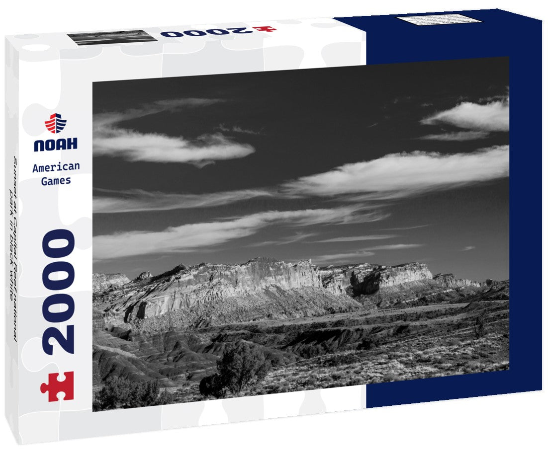 Sunset at Capital Reef national park 2000pc PuzzleBlack and White