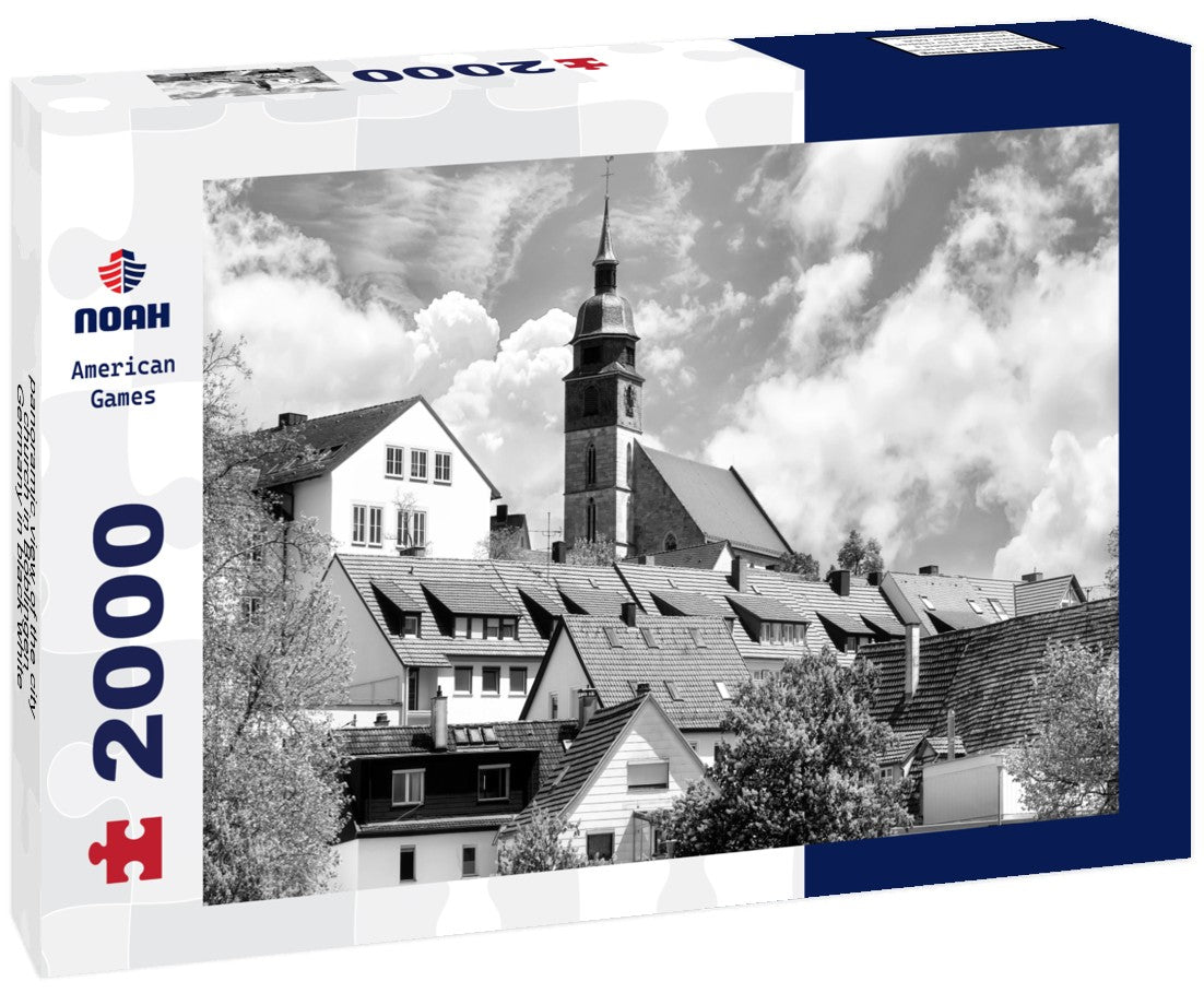 the city church in Böblingen, Germany 2000pc PuzzleBlack and White