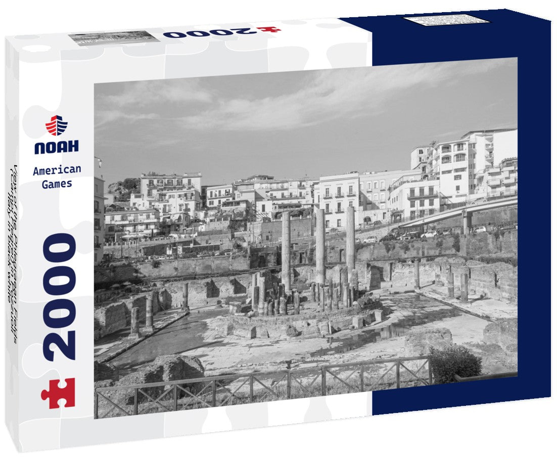 the Phlegraean Fields (Campi Flegrei) in Pozzuoli, Italy 2000pc PuzzleBlack and White