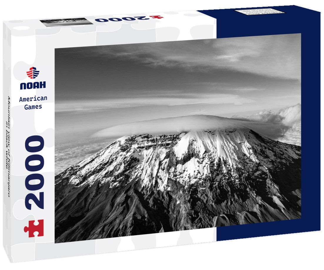 Mountain view of Kilimanjaro 2000pc PuzzleBlack and White