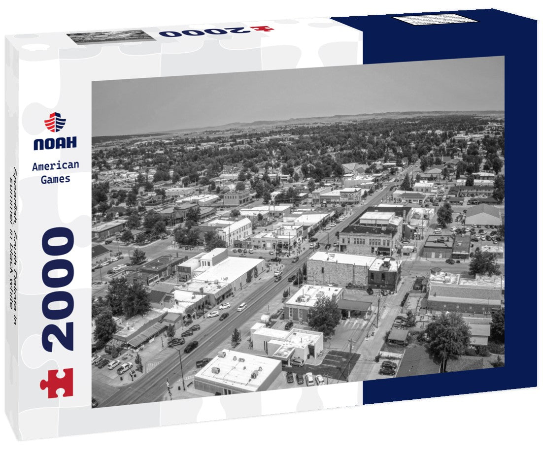 Spearfish, South Dakota in summer 2000pc PuzzleBlack and White