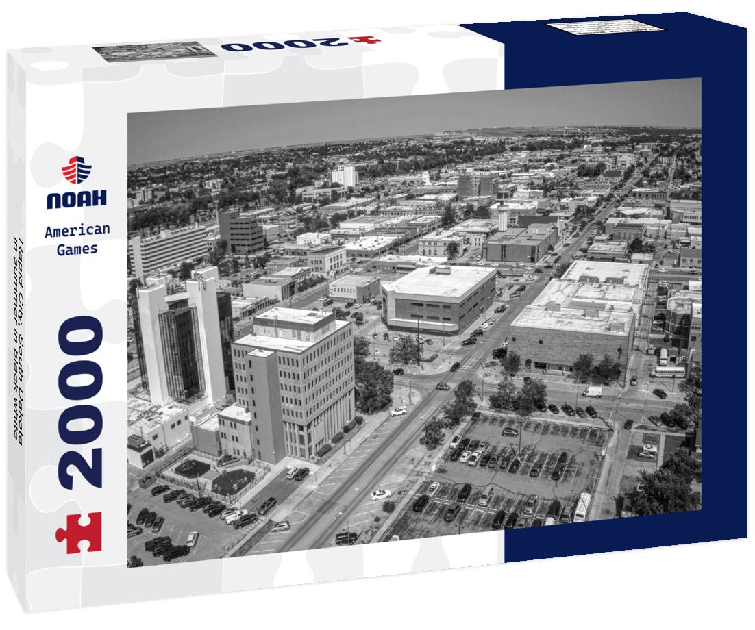 Rapid City, South Dakota in summer 2000pc PuzzleBlack and White